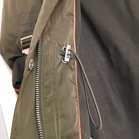 BCBG Green Jacket with orange piping - Picture 12 of 12